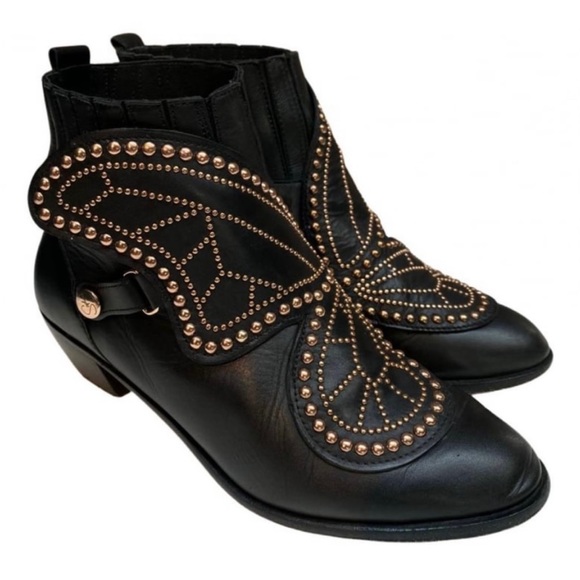Sophia Webster Karina Butterfly Black Bootie Size EUR 39 NWT - Picture 1 of 9